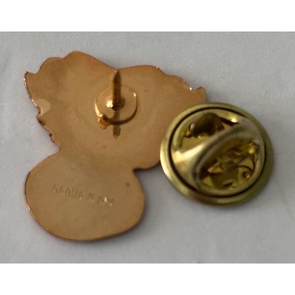 Vintage McDonalds Rudolph Red Nose Reindeer Crew Employee Christmas Lapel Pin - Picture 3 of 3